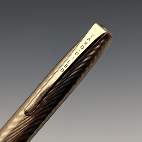 British Vintage Yard O' Red Rolled Gold Propelled Pencil in Case